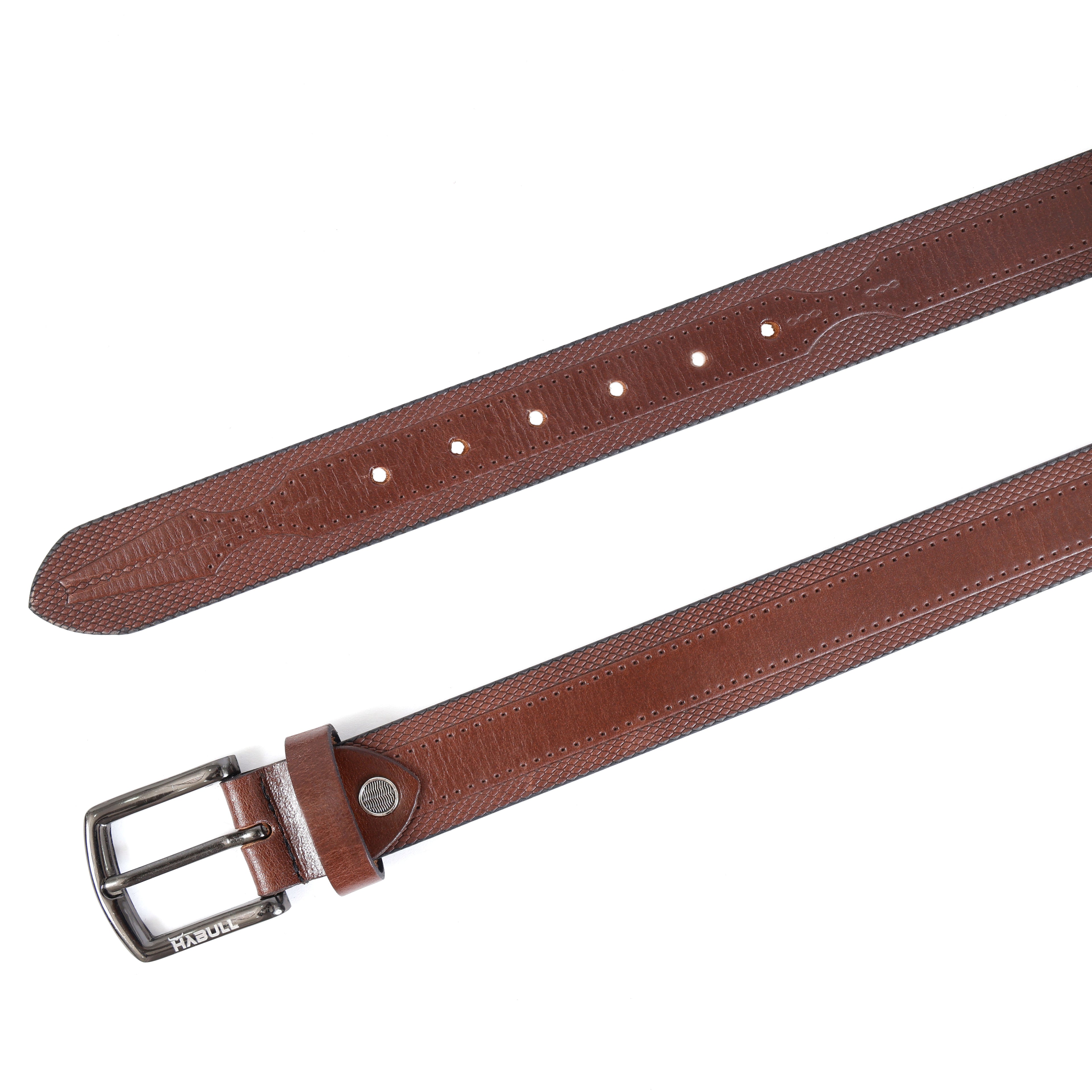 Modern Casual Brown Leather Belt – Premium Genuine Leather Everyday Belt