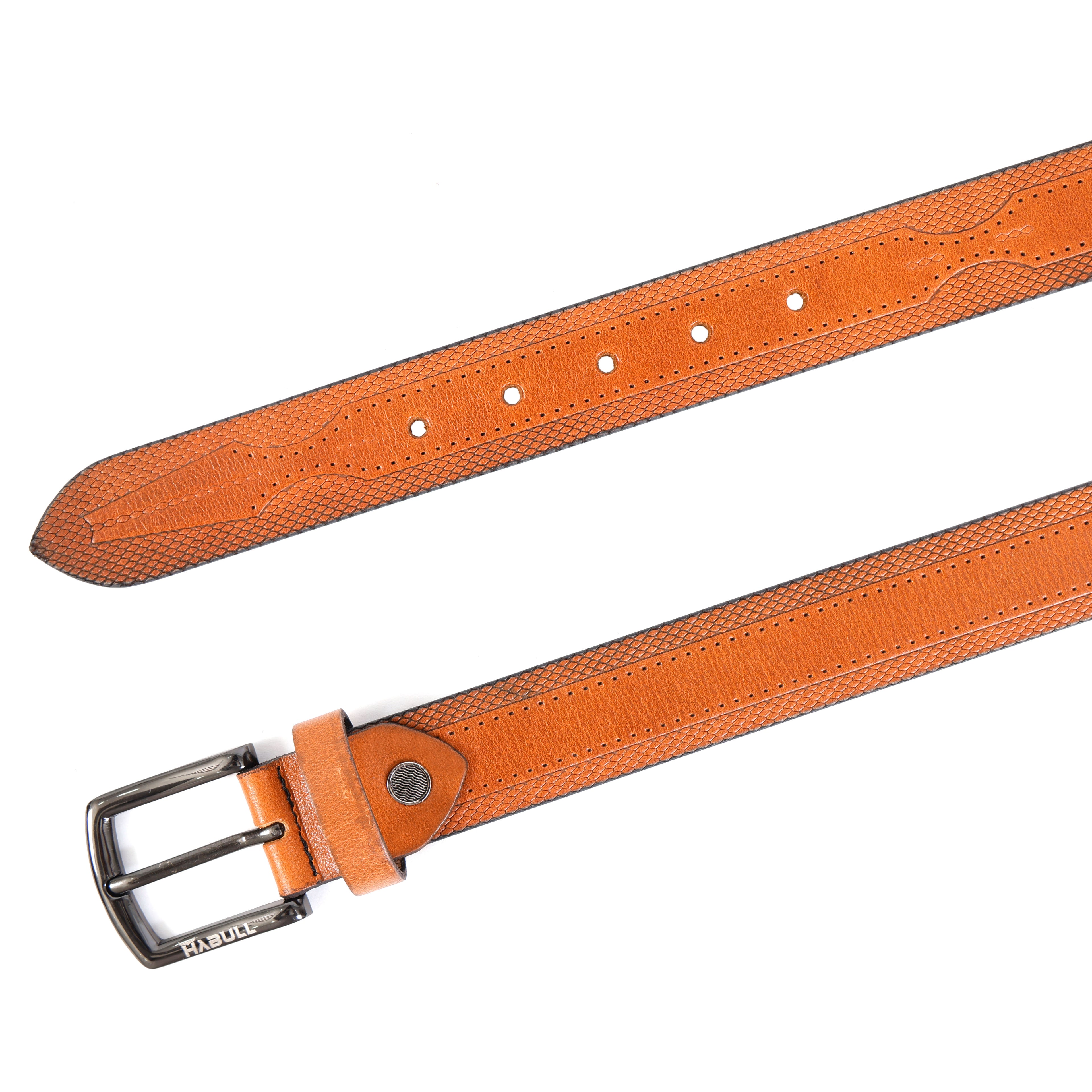 Modern Casual Tan Leather Belt – Premium Genuine Leather Everyday Belt