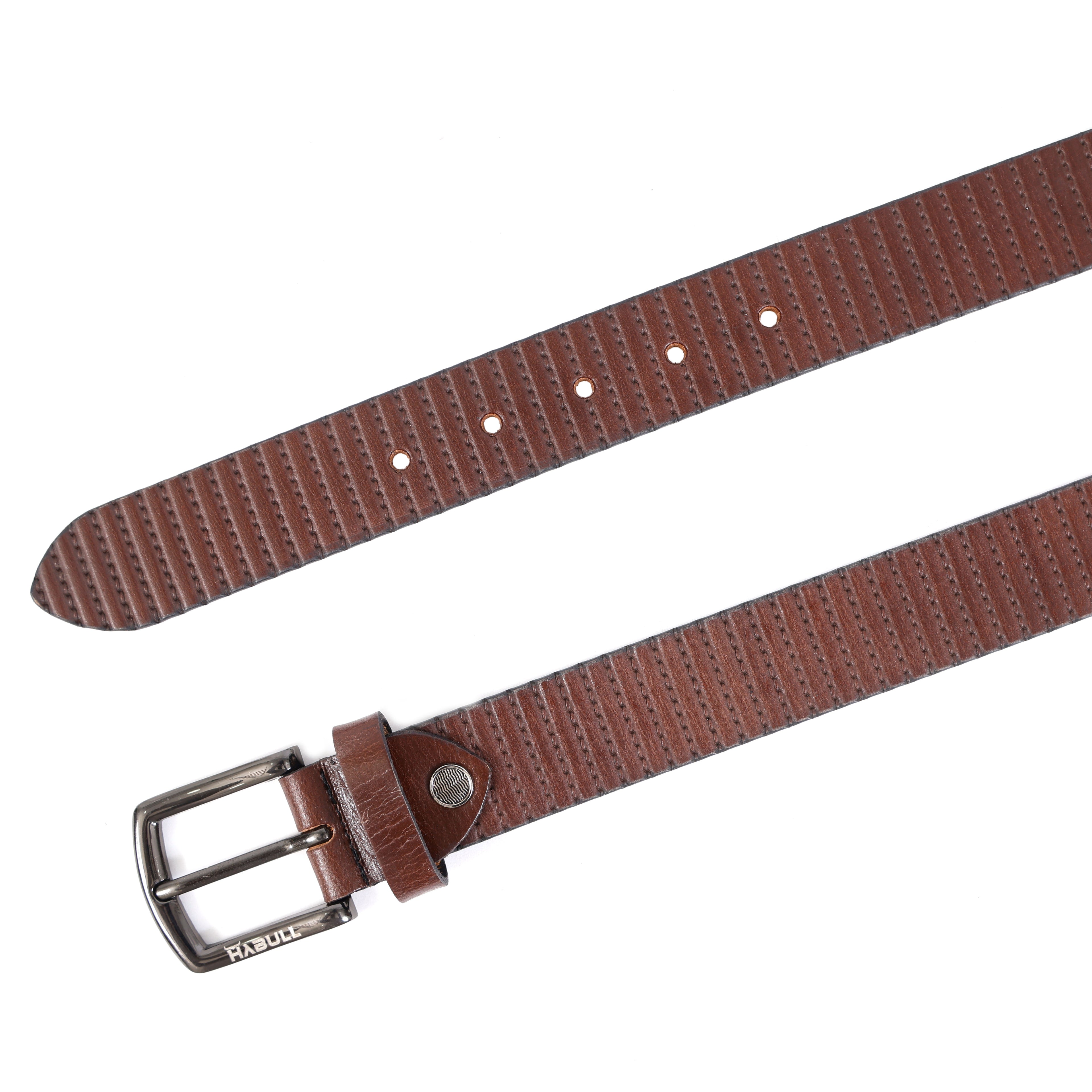 Classic Brown Casual Leather Belt for Men – Genuine Leather Everyday