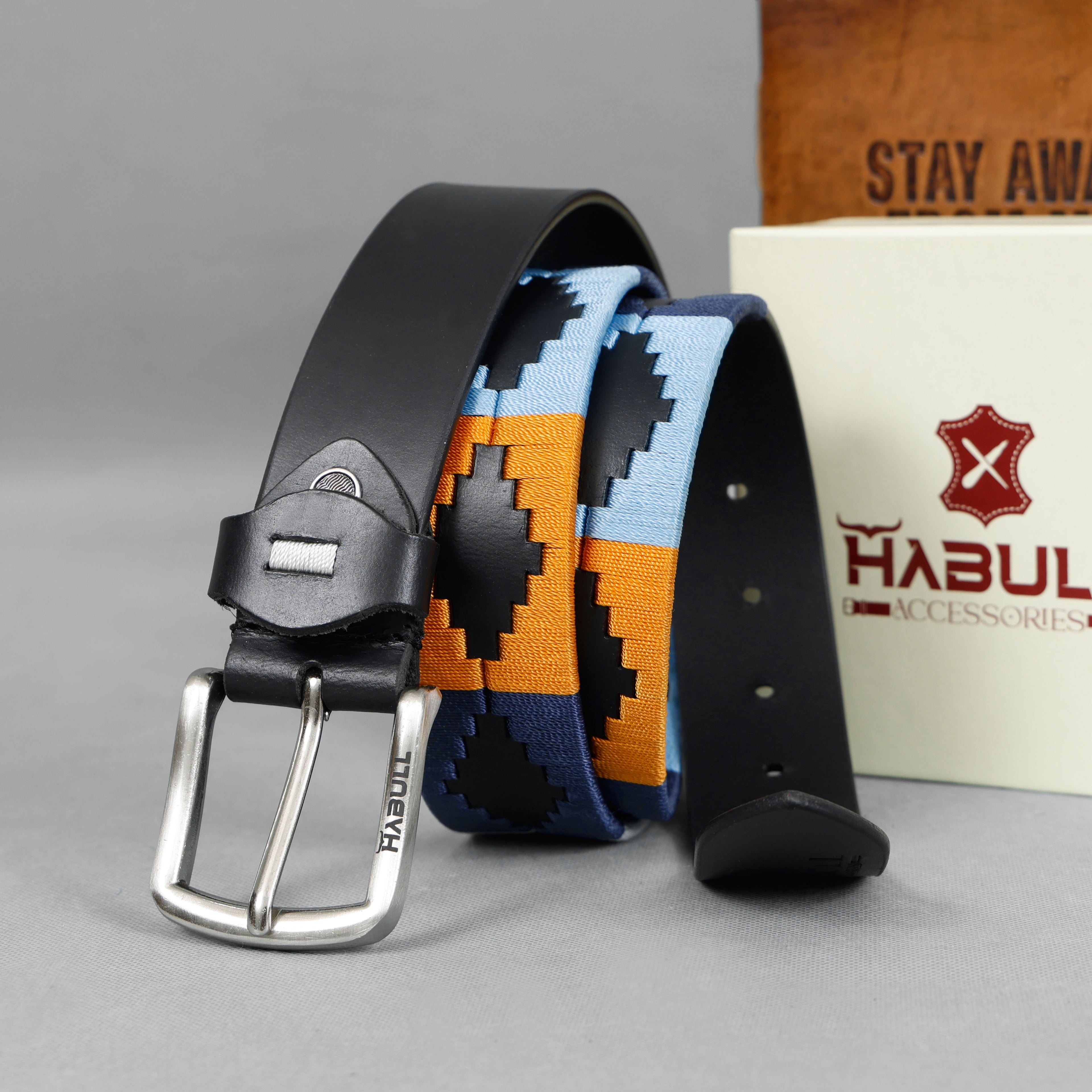 Handcrafted Genuine Leather Polo Belt – Premium Argentine-Style Pattern | HABULL Accessories