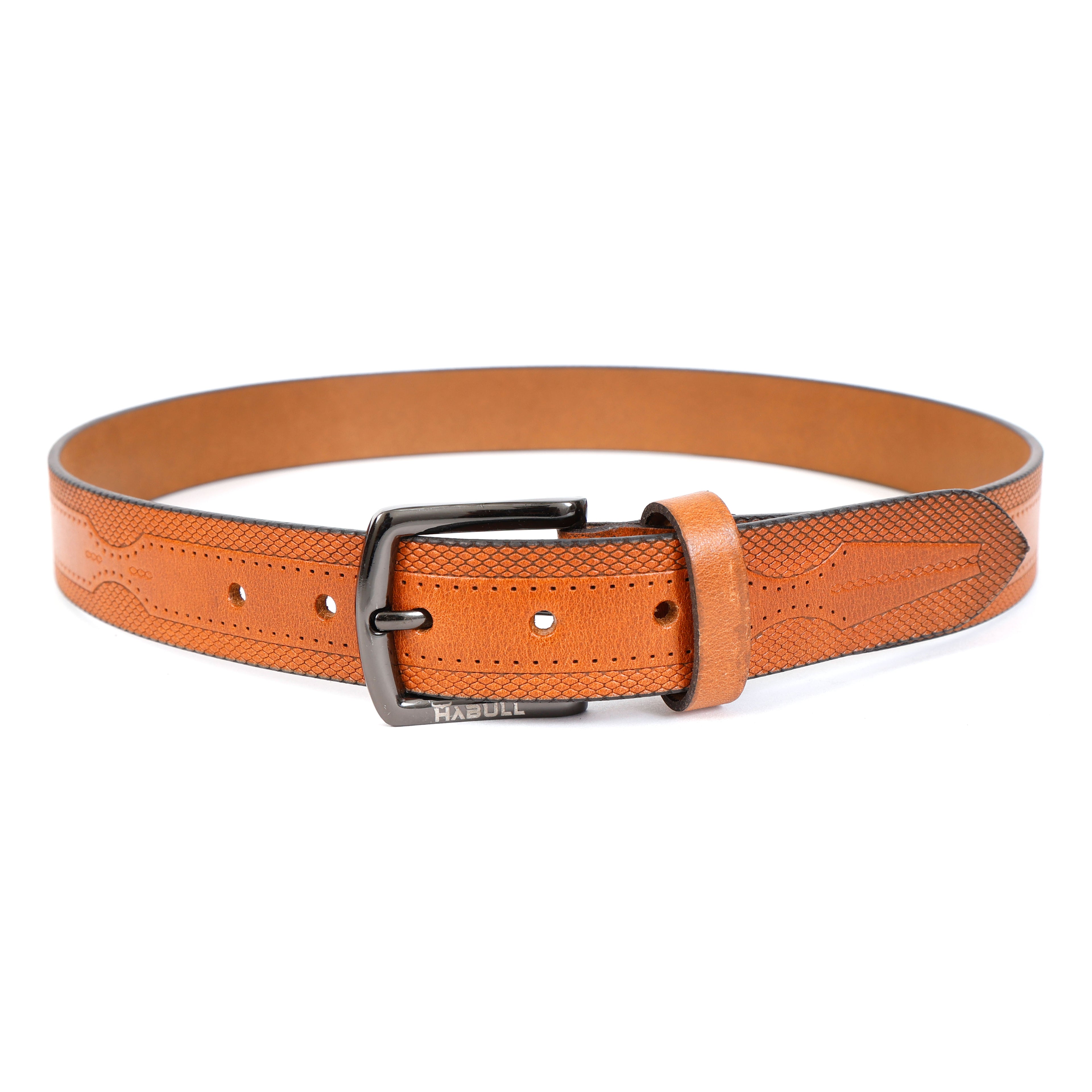 Modern Casual Tan Leather Belt – Premium Genuine Leather Everyday Belt