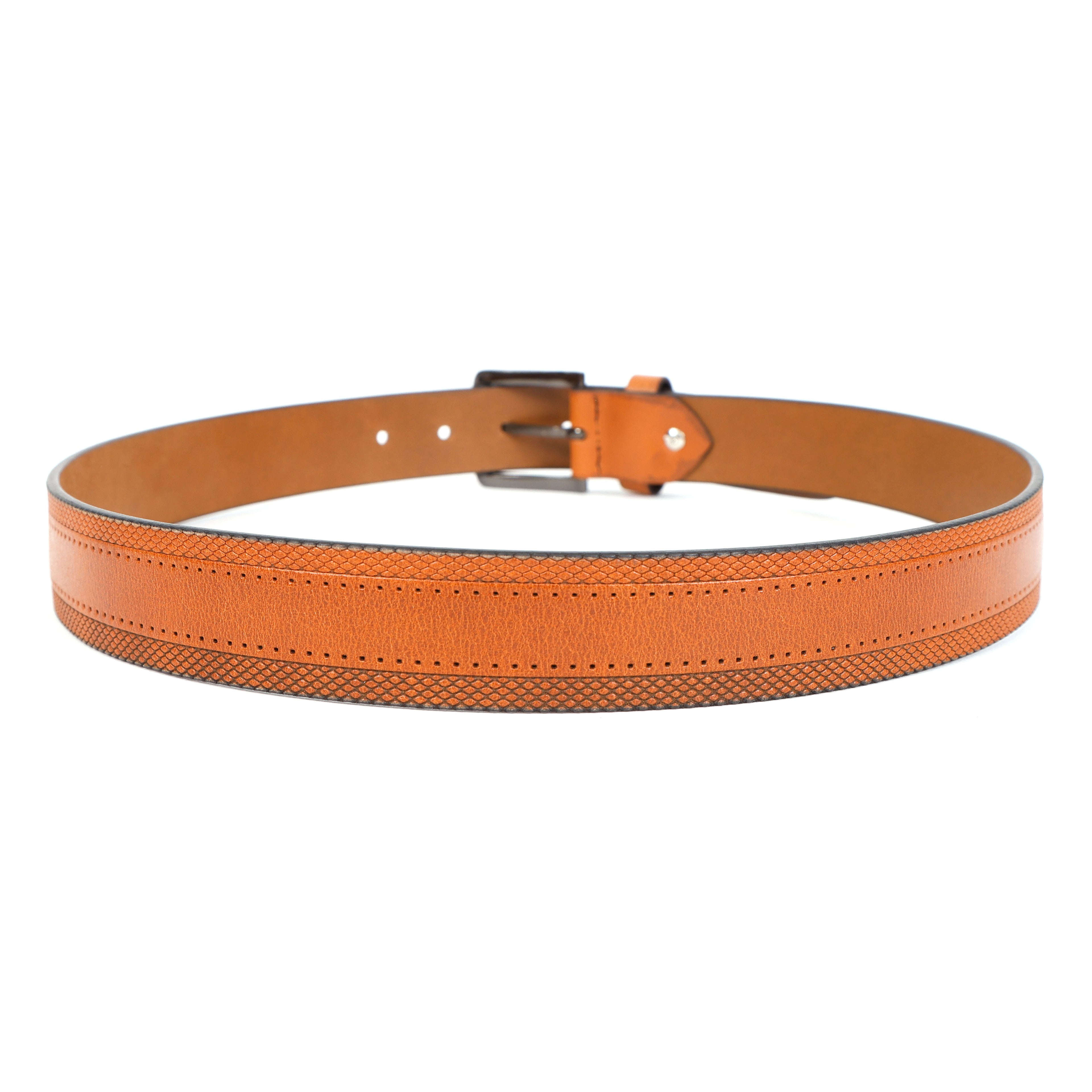 Modern Casual Tan Leather Belt – Premium Genuine Leather Everyday Belt