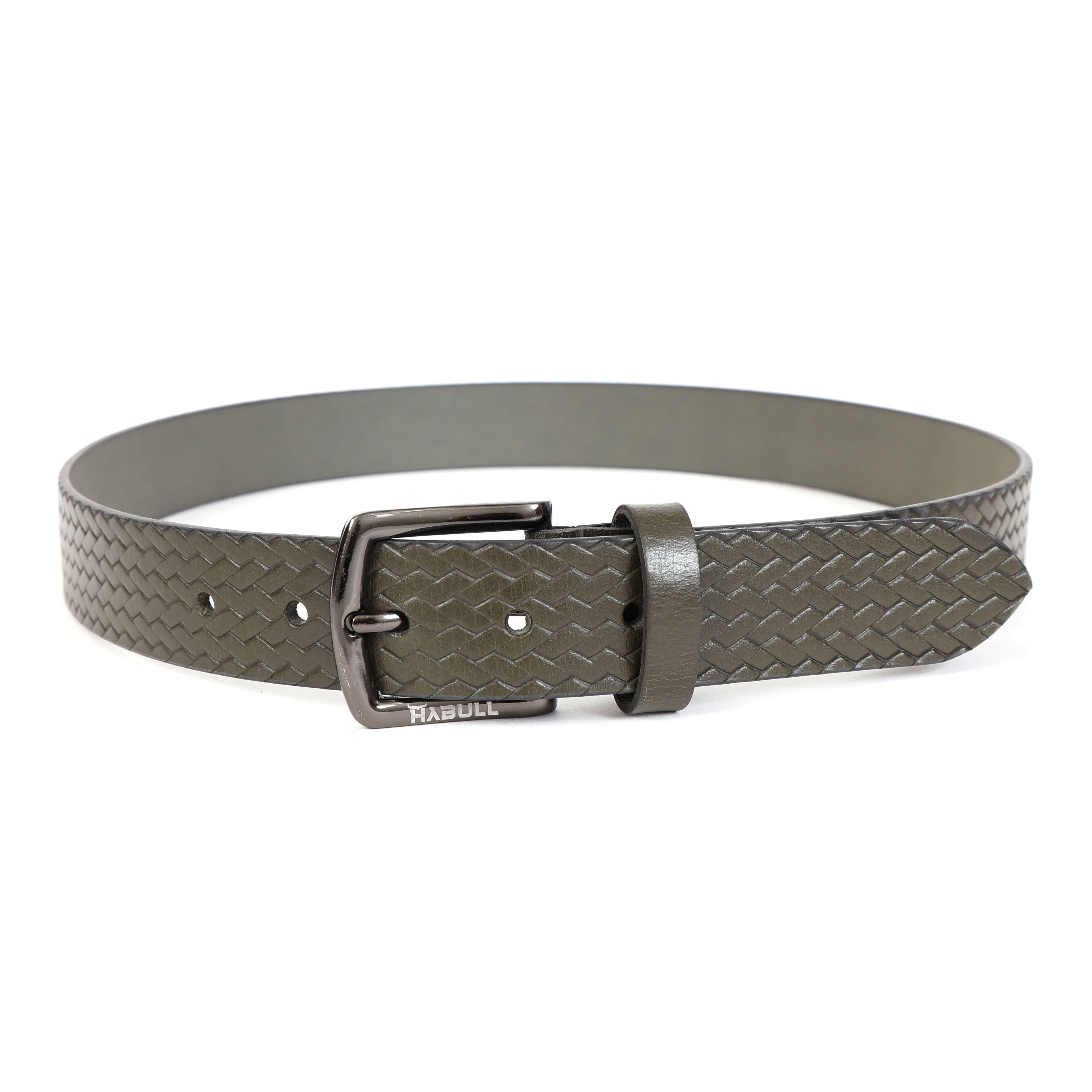 Classic Brown Leather Belt – Casual Genuine Leather Belt for Men