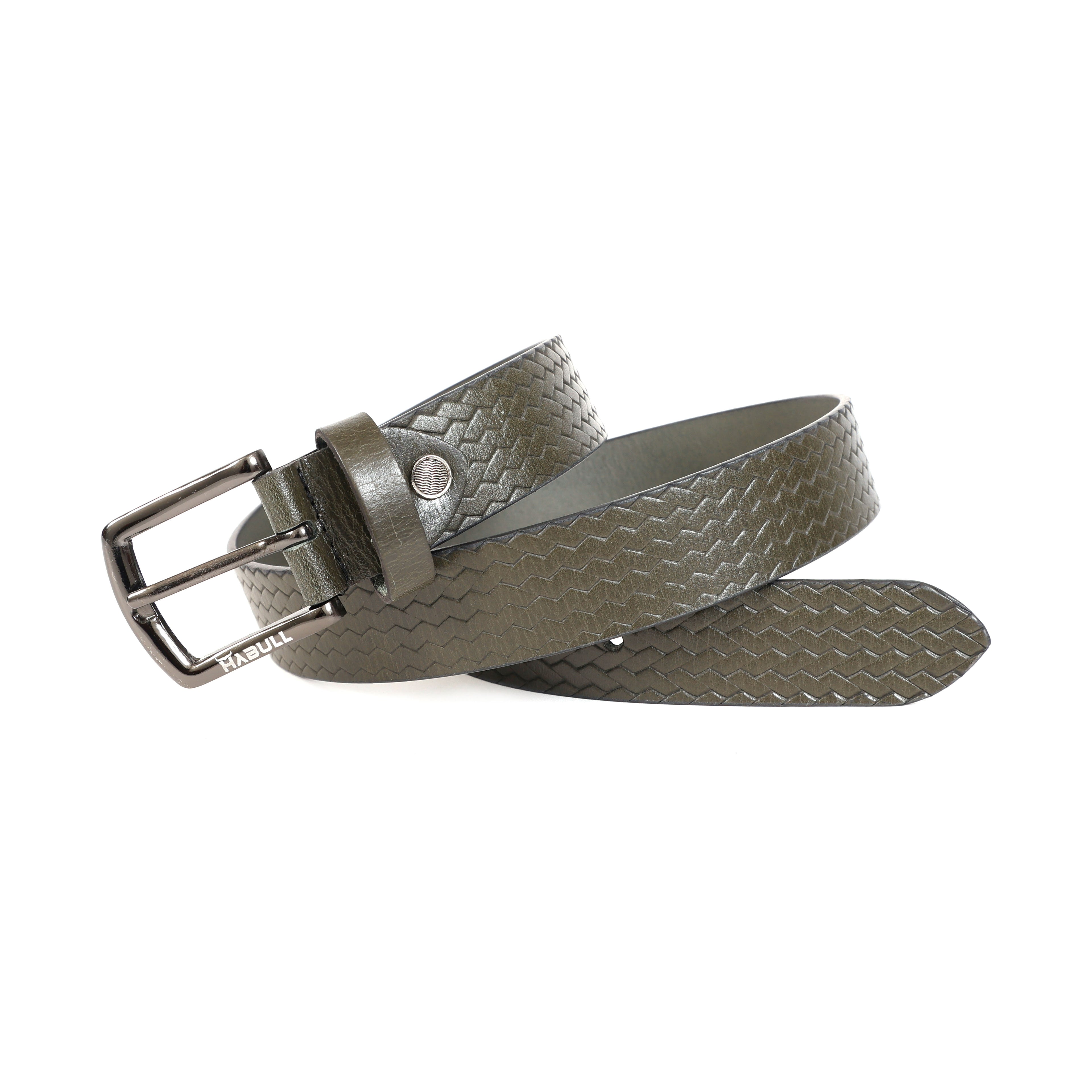 Classic Brown Leather Belt – Casual Genuine Leather Belt for Men