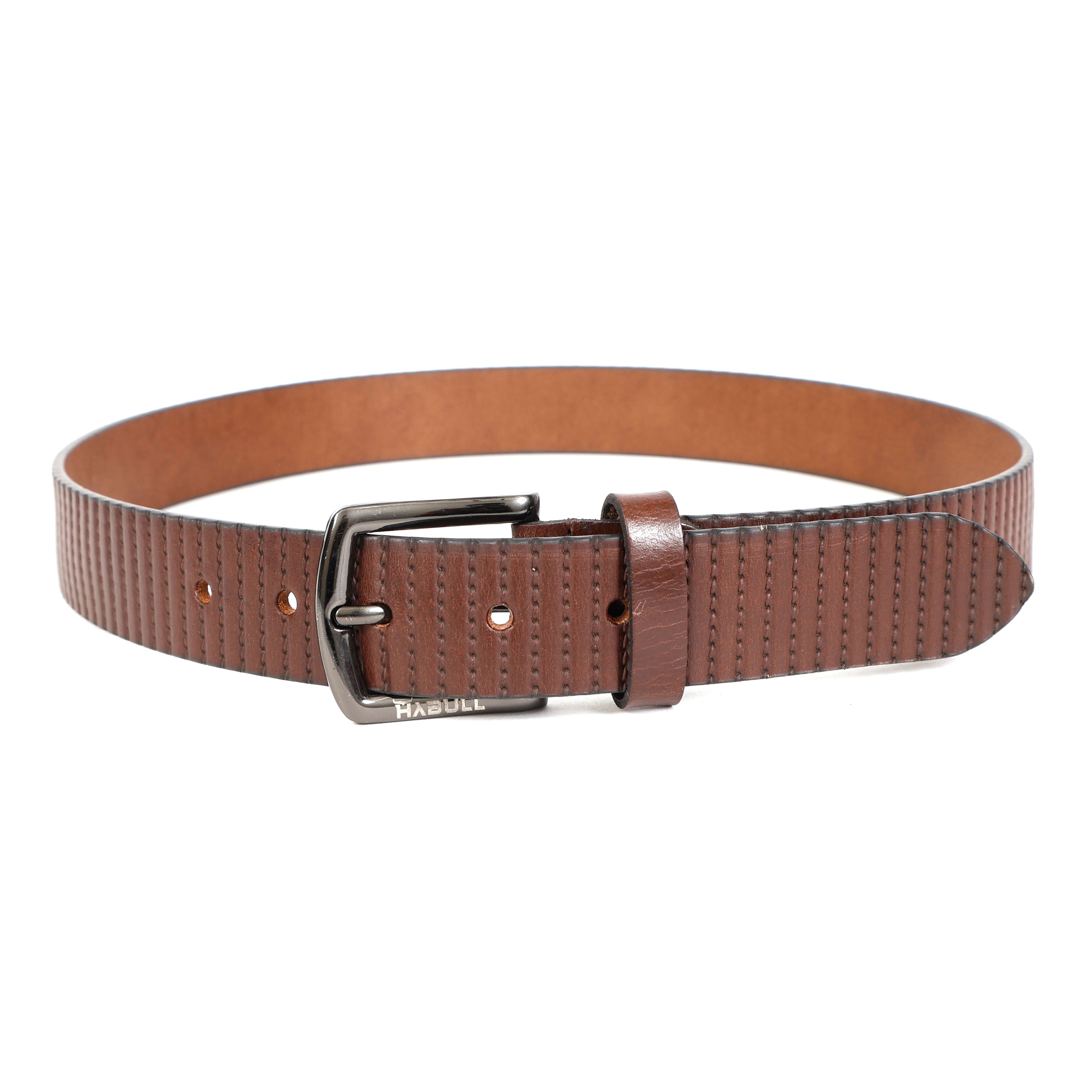 Classic Brown Casual Leather Belt for Men – Genuine Leather Everyday