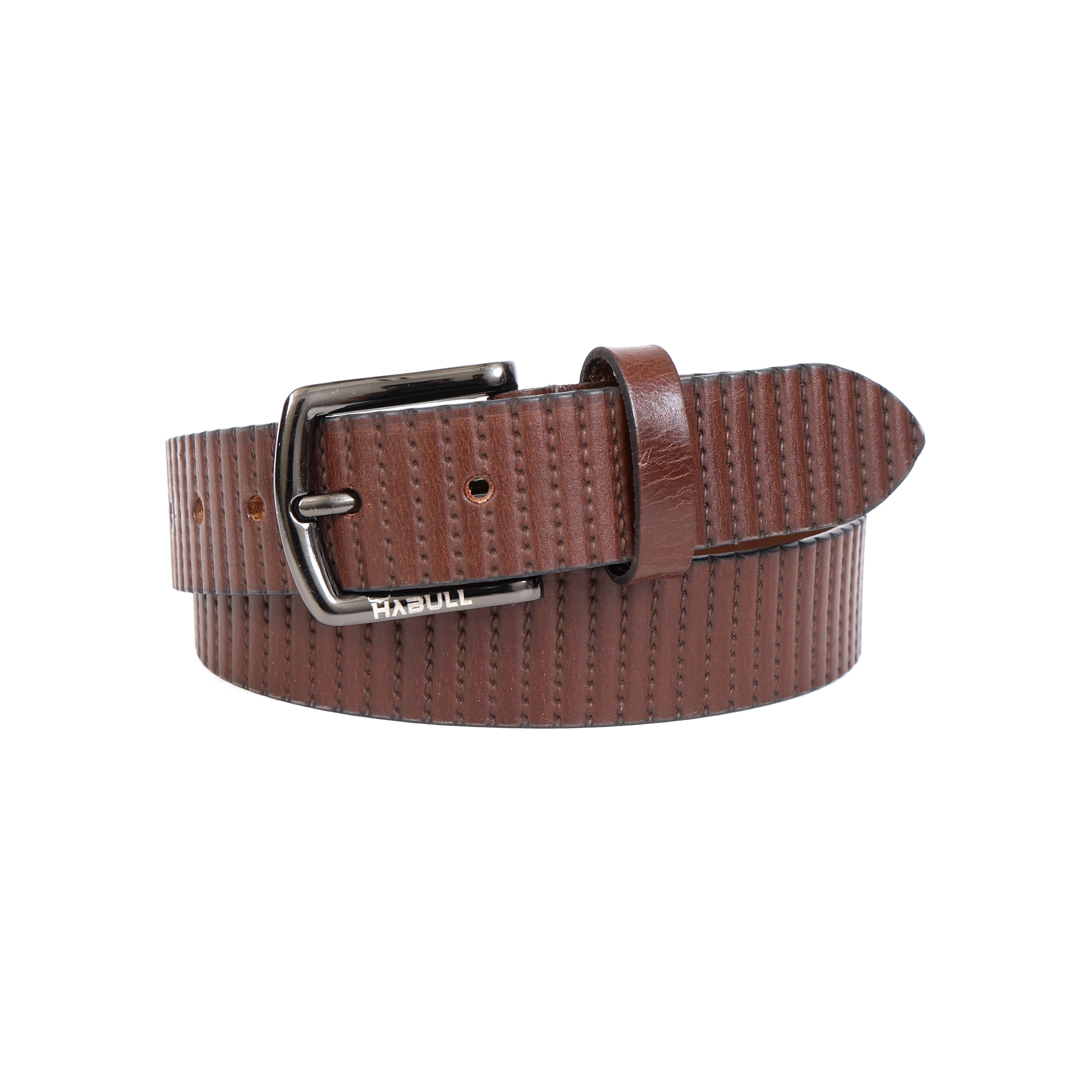 Classic Brown Casual Leather Belt for Men – Genuine Leather Everyday