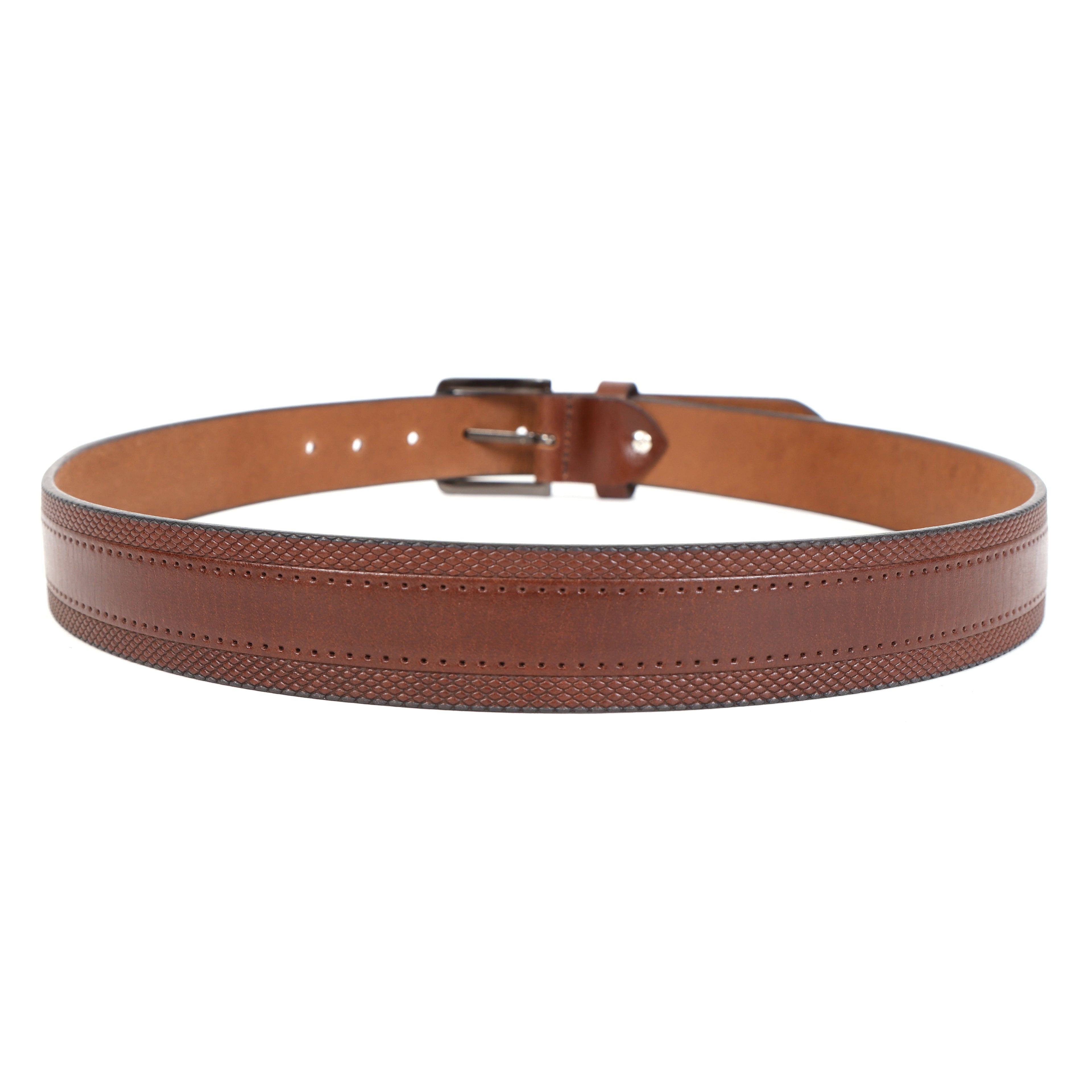 Modern Casual Brown Leather Belt – Premium Genuine Leather Everyday Belt