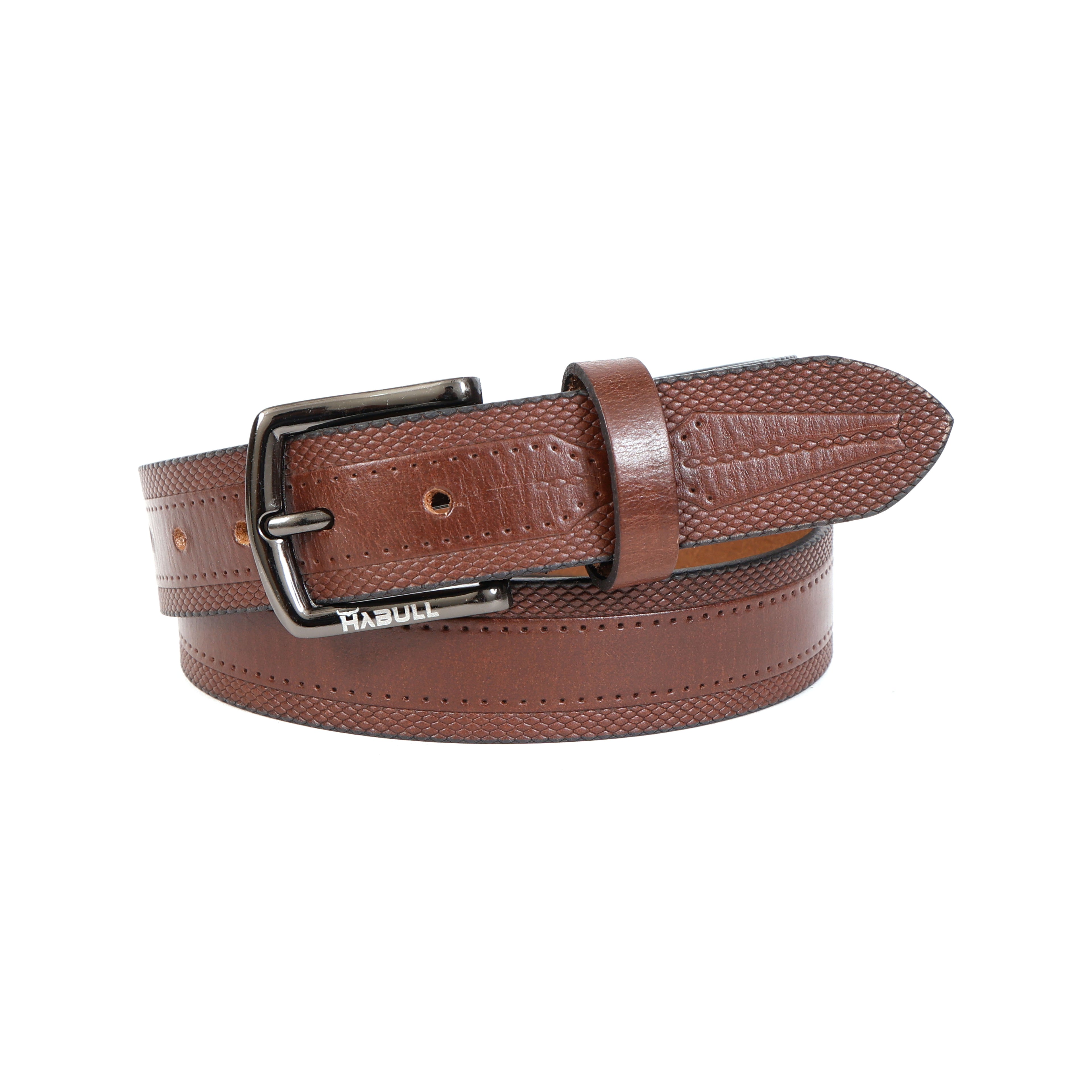 Modern Casual Brown Leather Belt – Premium Genuine Leather Everyday Belt