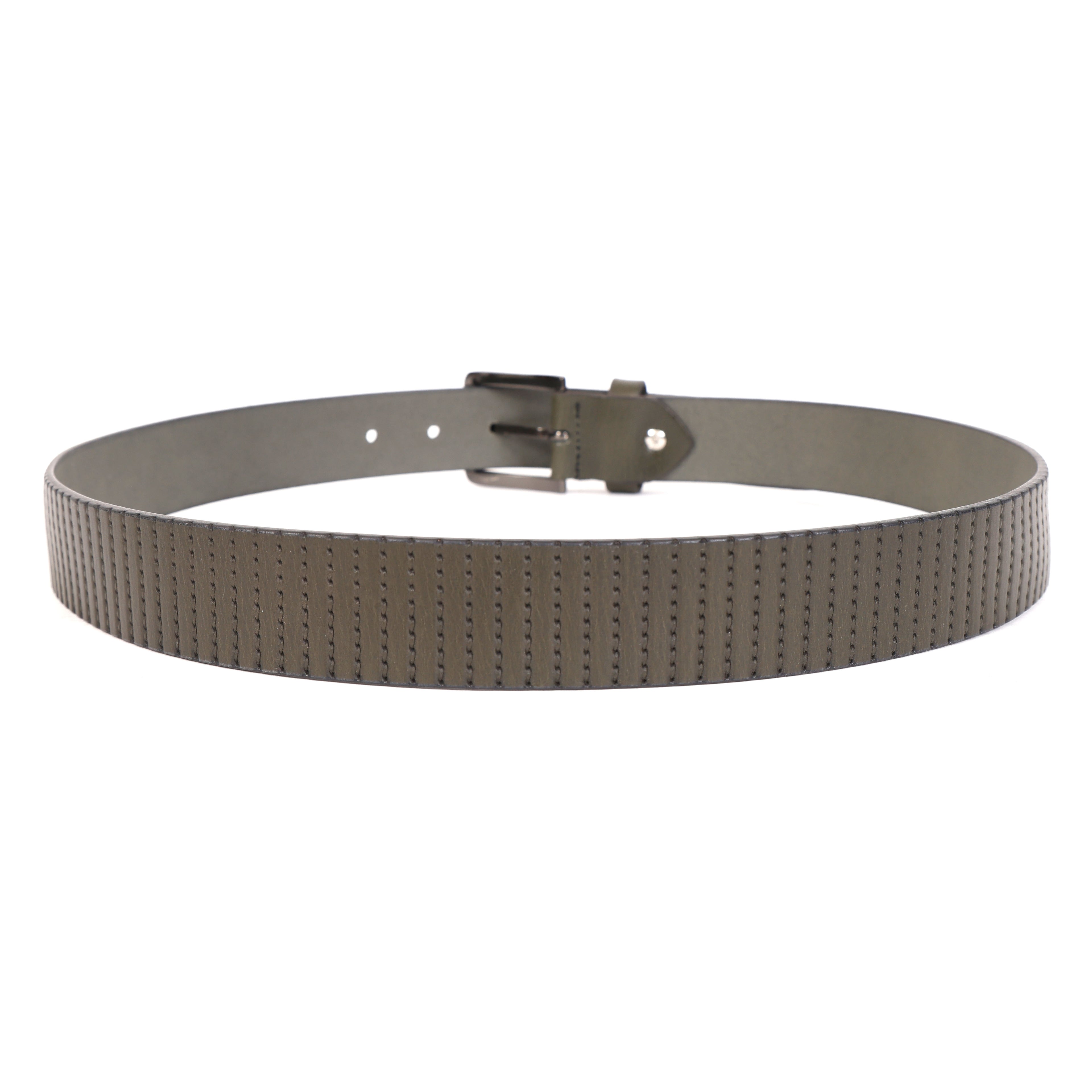 Classic Casual Brown Leather Belt – Genuine Leather Everyday Belt for Men