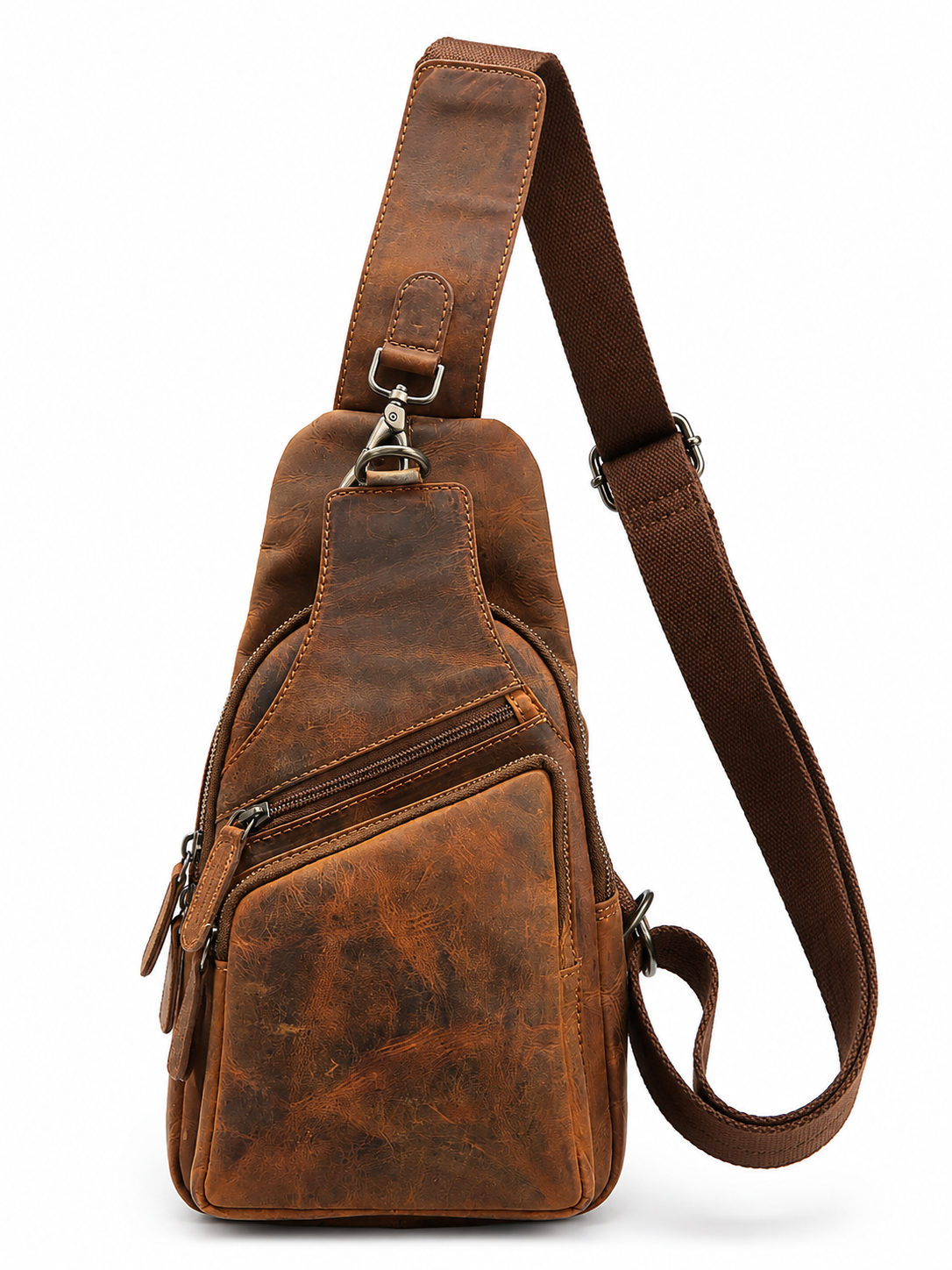 Premium Genuine Leather Sling Bag – Stylish, Durable & Perfect for Everyday Use