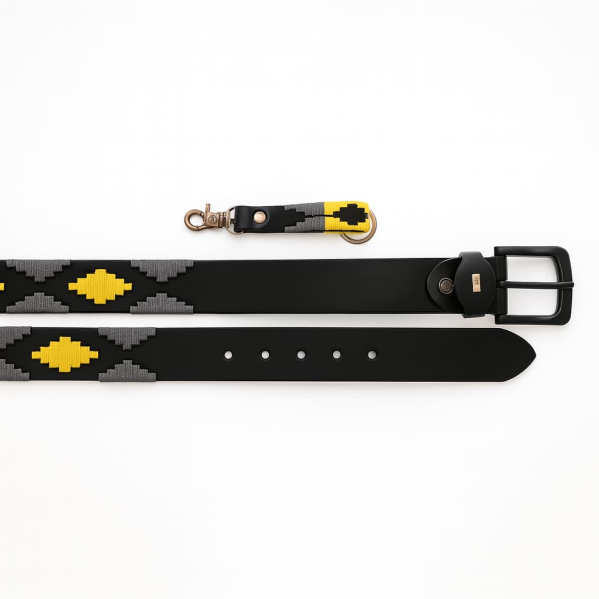 Premium Handcrafted Leather Belt with Matching Keyring – Habull Accessories